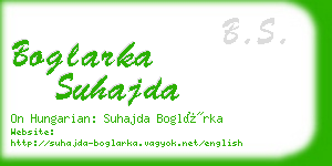 boglarka suhajda business card